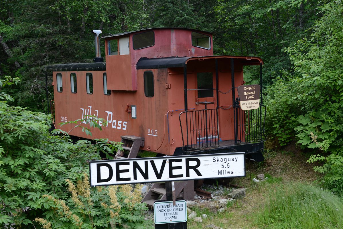 28 The White Pass Red Caboose Cabin At Denver From The White Pass