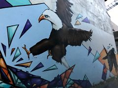 03A Birds Eagle mural by Selur Street Art Reykjavik Iceland