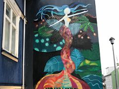 09 Mermaid by Maeja Sif Danielsdottir 2017 mural Street Art Reykjavik Iceland