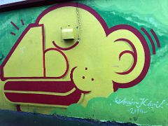10B To the right of the Bird mural by Arnon Karik 2014 Street Art Reykjavik Iceland