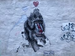 15 Love Baboon mural by Spanish street artist Wild Welva Street Art Reykjavik Iceland