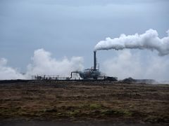 11B A huge stream of steam cloud from what looks like a teapot at Reykjanes Power Station geothermal power station Reykjanes Peninsula Iceland