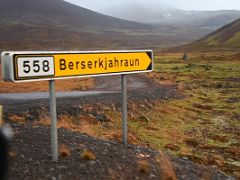 01A We turned off Road 54 onto dirt Road 558 to drive around Berserkjahraun lava field Snaefellsnes Peninsula Iceland