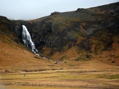 03B Waterfall from road 574 as we enter Olafsvik on the north coast of Snaefellsnes Peninsula Iceland