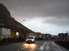 04B Driving thru Olafsvik on the north coast on road 574 Snaefellsnes Peninsula Iceland