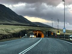 02B Exiting the 6km Hvalfjordur Tunnel on the drive from Reykjavik to Snaefellsnes Iceland