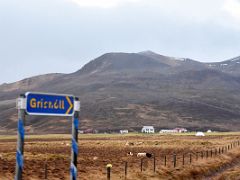 07B We drove by the exit to Grisholl on Road 54 on Snaefellsnes Peninsula drive to Stykkisholmur Iceland