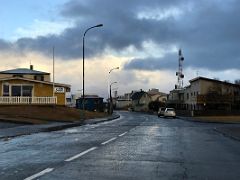 01B Driving thru the town of Stykkisholmur on Snaefellsnes Peninsula Iceland