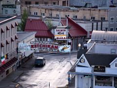 01E Welcome To Ketchikan Alaska The Salmon Capital Of The World Sign In the Main Tourist Shopping Area From Cruise Ship