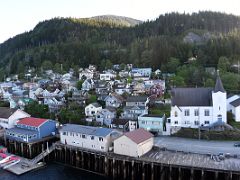 01F First Lutheran Church Was Built In 1930 In Ketchikan Alaska As Cruise Ship Starts To Dock