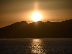 01F Sunset From The Cruise Ship Sailing Between Ketchikan And Juneau