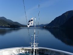 02B Juneau Alaska Is Ahead From Cruise Ship Just After Sunrise