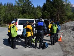 01B We Drove Up Skaters Cabin Road And Got Ready With Our Wet Suits On To Canoe To Mendenhall Glacier Juneau Alaska