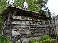 01B Your Visit Is In The Magic Of Time, Right Now Is A Gift, Thats Why It Is Called The Present Sign At Kroschel Wildlife Center Near Haines Alaska