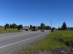 01A The Tourist Train Passed The Blocked Entrance To Elmendorf Field Air Force Base On The Outskirts Of Anchorage On The Way To Denali Alaska