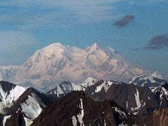 02C First View Of Denali Mount McKinley Main Peak With Denali Pass And Harper Glacier Separating It From The North Peak From Denali Air Flightseeing Tour In 1999