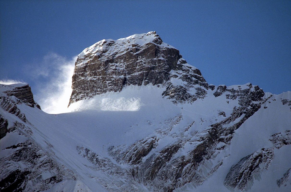 402 Fang Close Up From French First Annapurna North Base Camp Early Morning