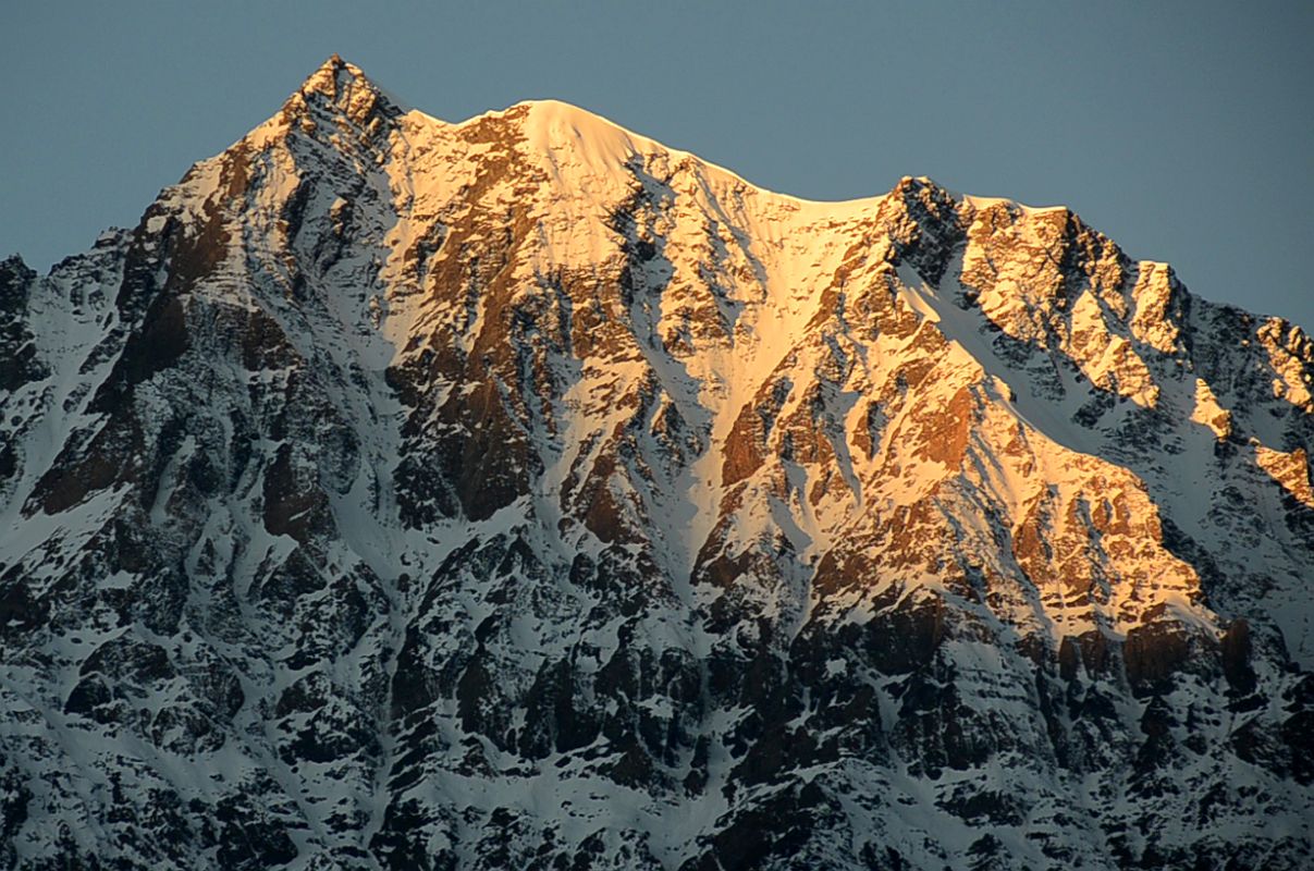 15 Pisang Peak At Sunrise From Jhunam Camp On The Trek To Phu