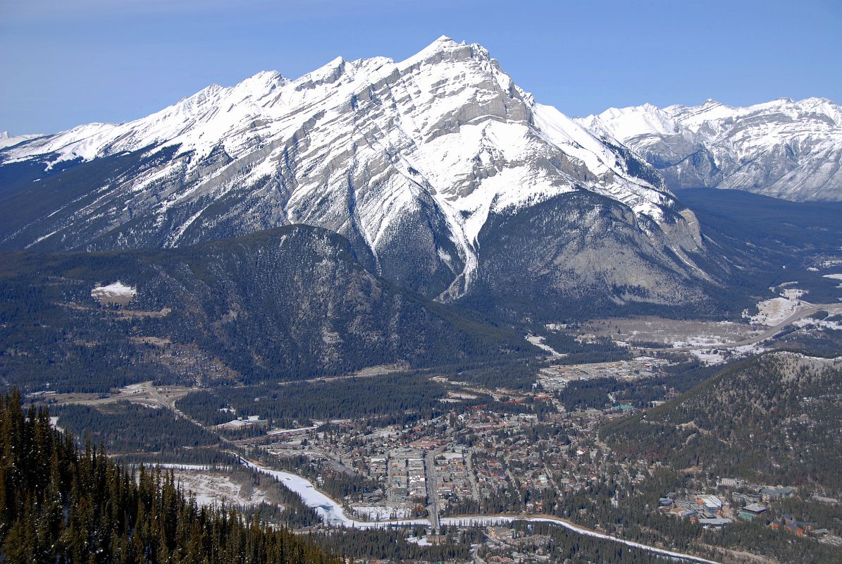 13 Banff Below Cascade Mountain, Bow River, Mount Astley From Sulphur ...