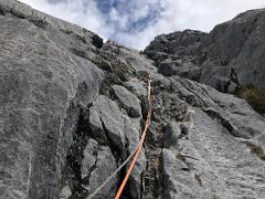 02D Climbing Up To The First Terrace From Near Beginning Of Carstensz Pyramid Climb