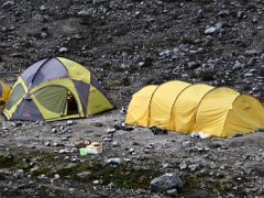 03A The Spacious Dining Tent And The Kitchen Tent At Carstensz Pyramid Base Camp In The Yellow Valley