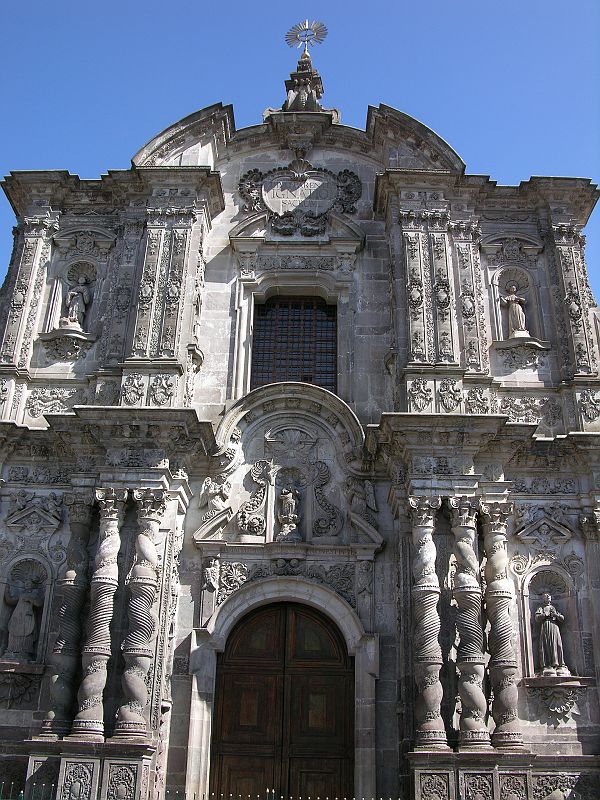 Ecuador Quito 04-01 Old Quito La Compania de Jesus Outside