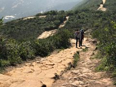 08A Climbing the steps almost to Shek O Peak Dragons Back hike Hong Kong