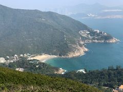 09B Pottinger Peak, Big Wave Bay and Fat Tong O in distance from Shek O Peak on Dragons Back hike Hong Kong