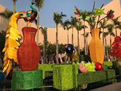 02C Chinese New Year lantern festival display with Hong Kong Cultural Centre behind Tsim Sha Tsui Kowloon Hong Kong