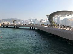 04A Avenue of stars Promenade juts out over the water in Tsim Sha Tsui Kowloon Hong Kong