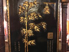 13B Bamboo trees frieze relief panel at Man Mo Temple Hong Kong