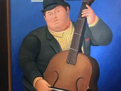 03 Man Playing Contrabass 1999 - Fernando Botero Peninsula Hotel Hong Kong