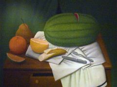 05 Still Life With Watermelon 2008 - Fernando Botero Peninsula Hotel Hong Kong