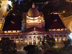 02B The Court of Final Appeal Building (Old Supreme Court Building) close up from Sevva rooftop bar Hong Kong