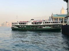 02A A Star Ferry departs the Star Ferry pier in Central Hong Kong