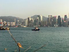 06B The skyscrapers of Wan Chai across the Victoria Harbour from Star Ferry Tsim Sha Tsui pier Hong Kong