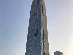 08B International Finance Centre IFC towers over Star Ferry Central pier late afternoon Hong Kong