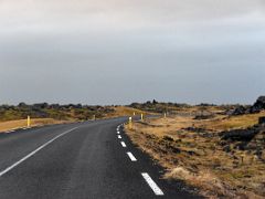 06A Driving on road 574 with moss covered lava from the northern end of Snaefellsjokull National Park Snaefellsnes Peninsula Iceland