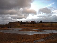 06C Just after turning on to road 54 we drove by Borg a Myrum a tiny 19C church on the drive from Reykjavik to Snaefellsnes Iceland