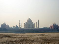 Agra Taj Mahal 35 Taj Mahal View From Across The Yamuna River At Mehtab Bagh Garden