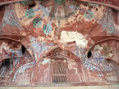 30 Agra Fatehpur Sikri Jama Masjid Friday Mosque Entrance Painted Ceiling