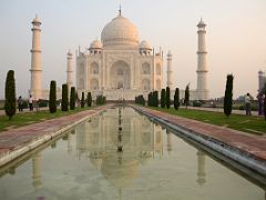Agra Taj Mahal 12 Taj Mahal Reflected In Second Pool At Sunrise