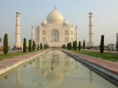 Agra Taj Mahal 13 Taj Mahal Reflected In Second Pool Just After Sunrise