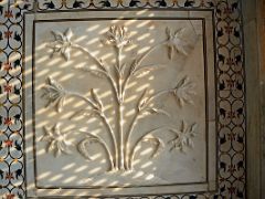 Agra Taj Mahal 29 Taj Mahal Mausoleum Interior Flower Carving