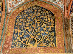 12 Agra Tomb Of Akbar Mausoleum Portico Painting Close Up