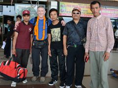01D Jerome Ryan Is Met By Pemba Rinji, Tenzing, Gyan And Pasang At Bagdogra Airport On The Way To Darjeeling Near Sikkim India