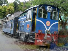 01A The Darjeeling Himalayan Railway Toy Train On The Tracks On The Road To Darjeeling Near Sikkim India