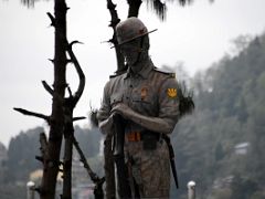 10B Statue Of Soldier At The War Memorial At Batasia Loop In Darjeeling India