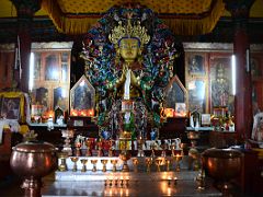 03A Maitreya Buddha Statue Inside Yiga Choeling Gompa Monastery In Ghoom Near Darjeeling Near Sikkim India