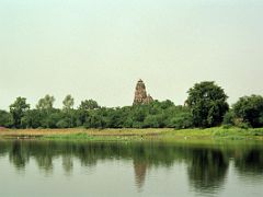 08B Kandariya Mahadeva Temple Across Shiv Sagar Lake Khajuraho India 1991